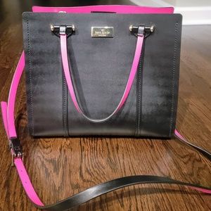 Kate spade pink and black purse